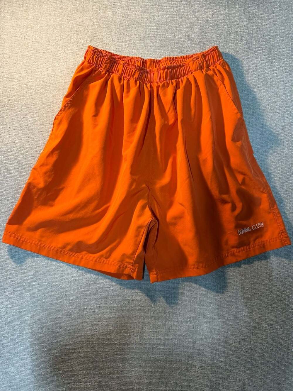 Boring Cloth Orange Athletic Shorts Size XL